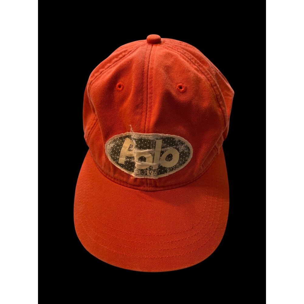 Vtg 90s Polo Sport Ralph Lauren Cap Distressed Logo Patch O/S Cotton preppy hat